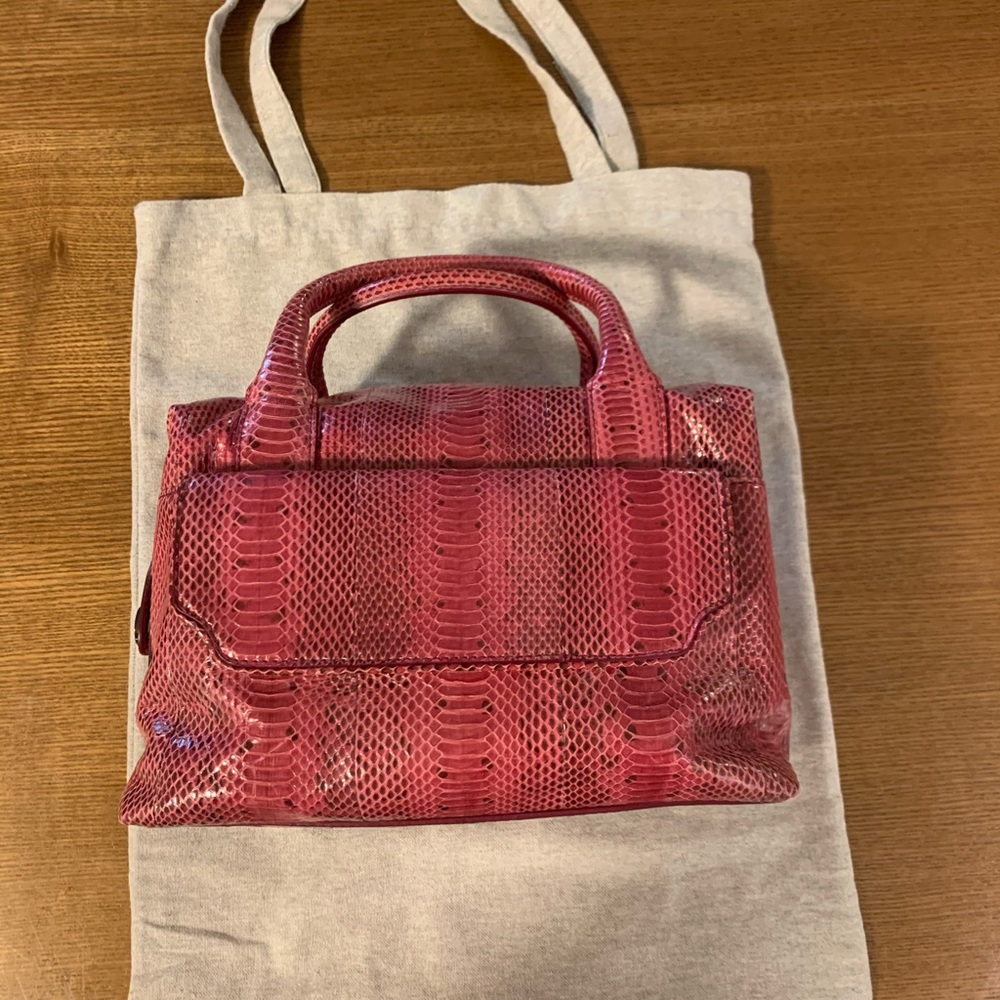 Barboux Exotic Daniela Raspberry Ayers Bag